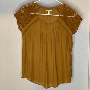 Mustard yellow blouse